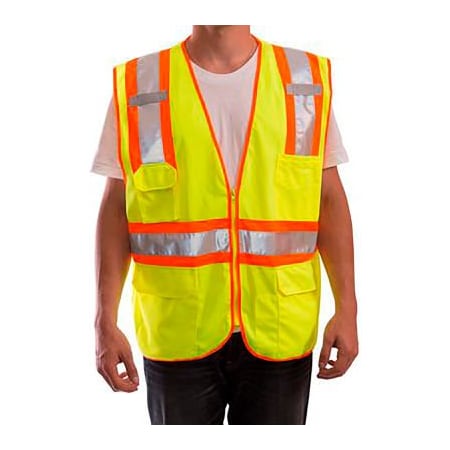 Tingley Polyester, Zipper closure Closure, 5 Outside Pockets, FL Yellow-Green, Size XXS-XS V73852.XXS-XS